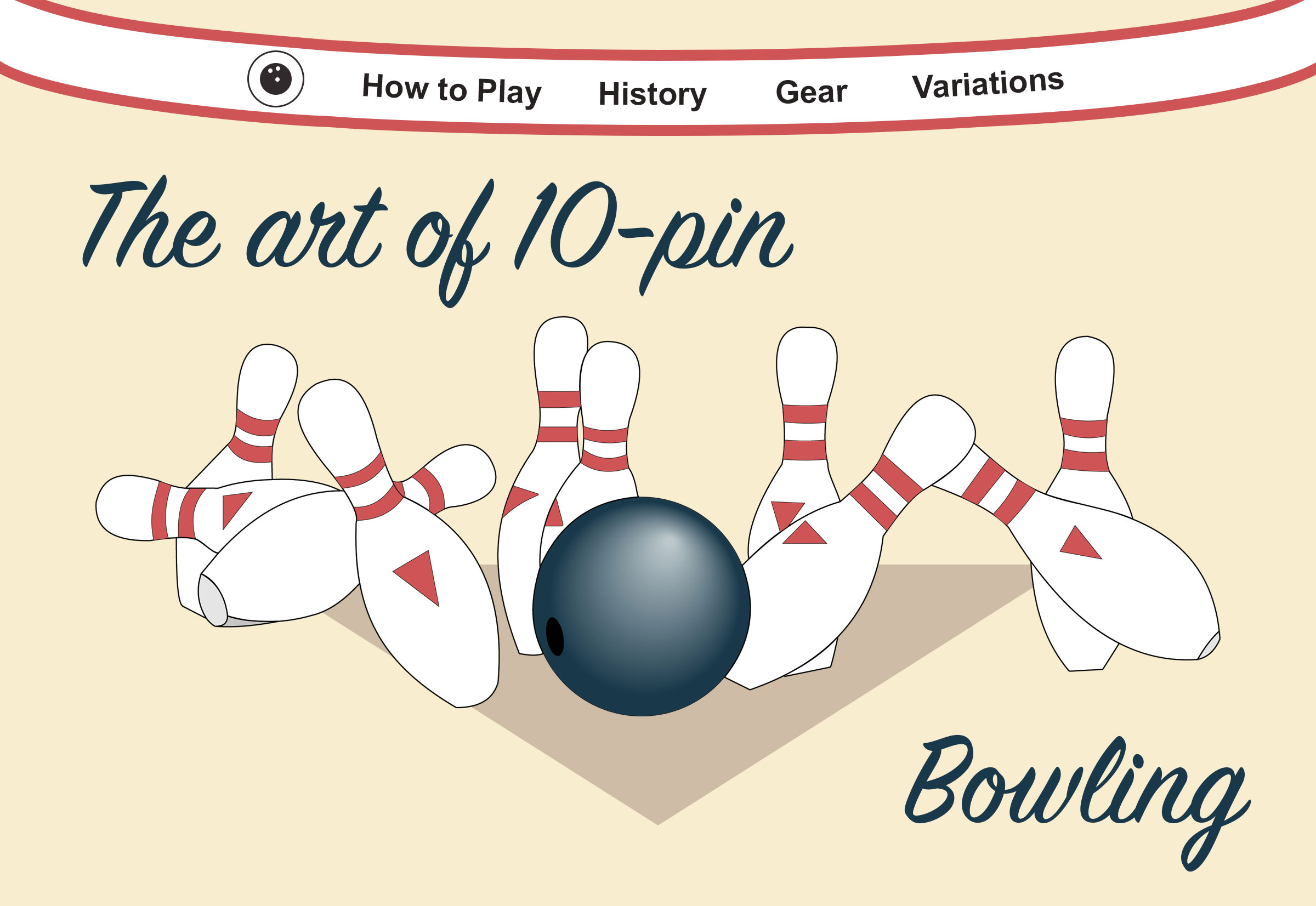 Bowling website homepage